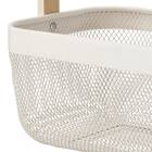 ハンドルメッシュバスケット(M オフホワイト) 5枚目画像