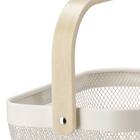 ハンドルメッシュバスケット(M オフホワイト) 6枚目画像