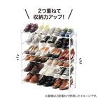 積み重ねできる伸縮 シューズラック(MA42－71ホワイト) 4枚目画像