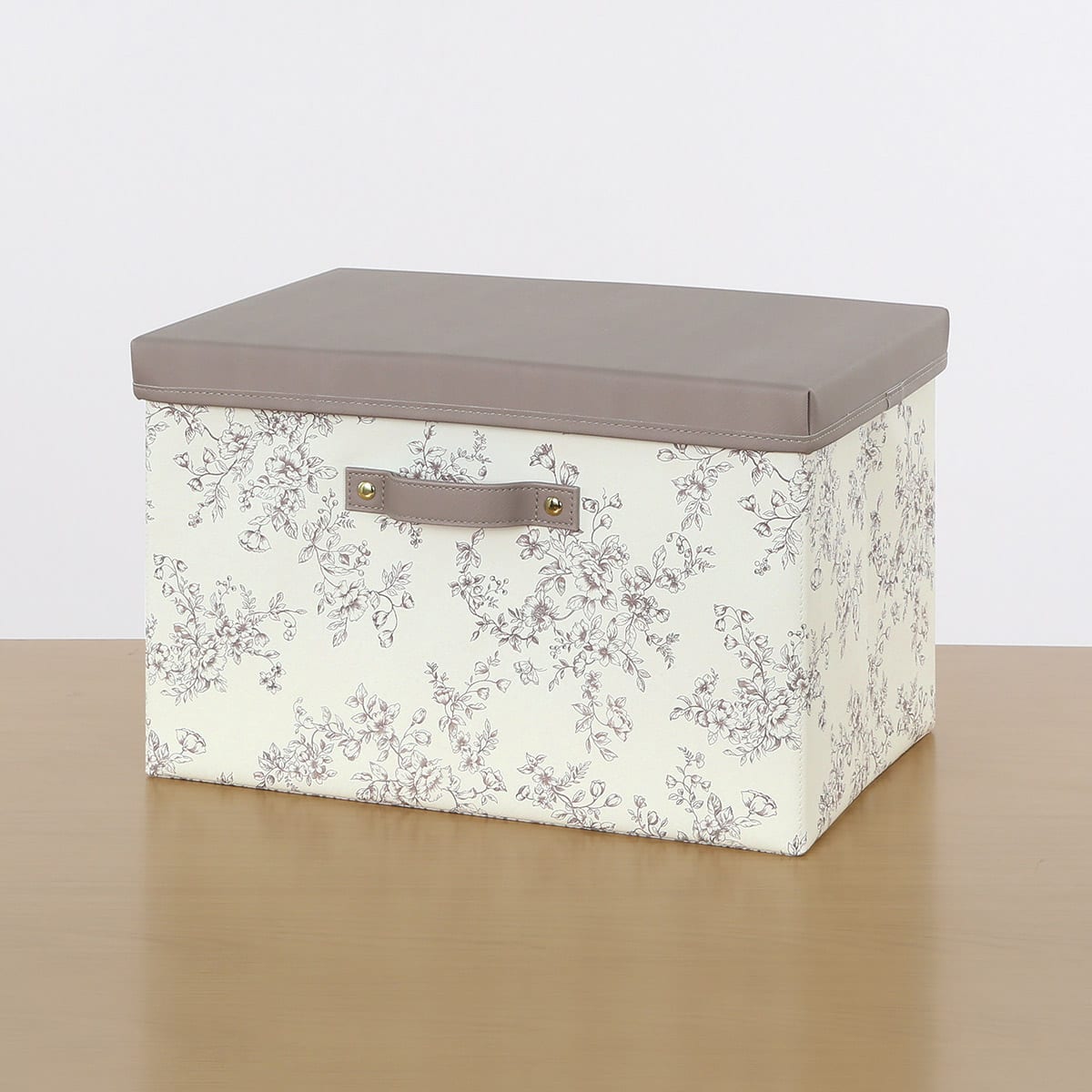 花柄プラスチック収納ボックス 収納BOX(花柄 ライトモカ) | ニトリネット【公式】 家具・インテリア通販
