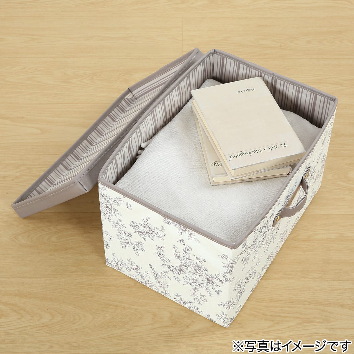 収納BOX(花柄 ライトモカ) | ニトリネット【公式】 家具・インテリア通販