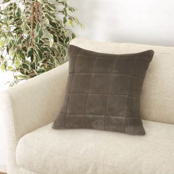 クッションカバー(スクエアファーブラウン cSCq5) 2枚目画像