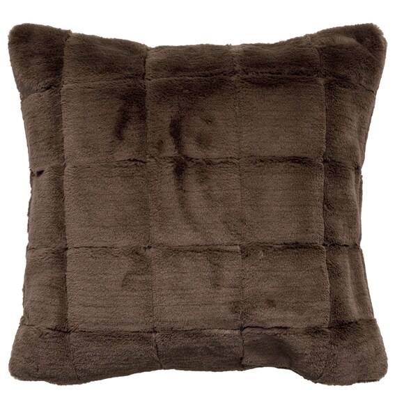 クッションカバー(スクエアファーブラウン cSCq5) 3枚目画像