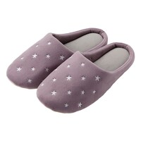 【デコホーム商品】ルームシューズ M(スター ncRSx01 パープル M)