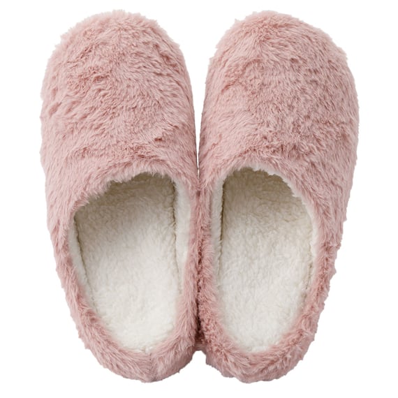 ルームシューズ(Nウォーム ファー ncRSn06 ローズ M) 3枚目画像