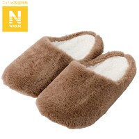 【デコホーム商品】ルームシューズ M(Nウォームファー ncRSn06 モカ M) ニトリ