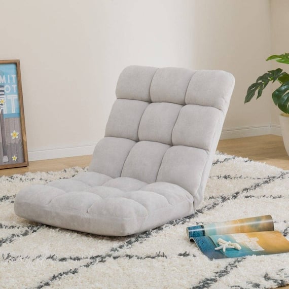 コンパクト座椅子 マルプ(LC-A08MP GY) 1枚目画像