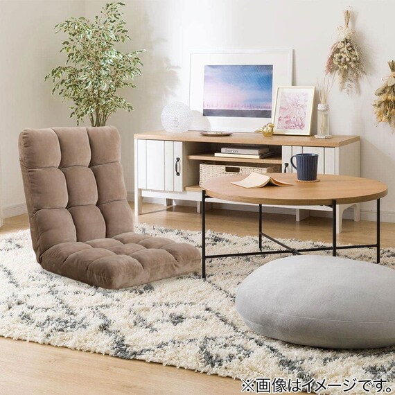 コンパクト座椅子　マルプ(LC-A08MP BR) 10枚目画像