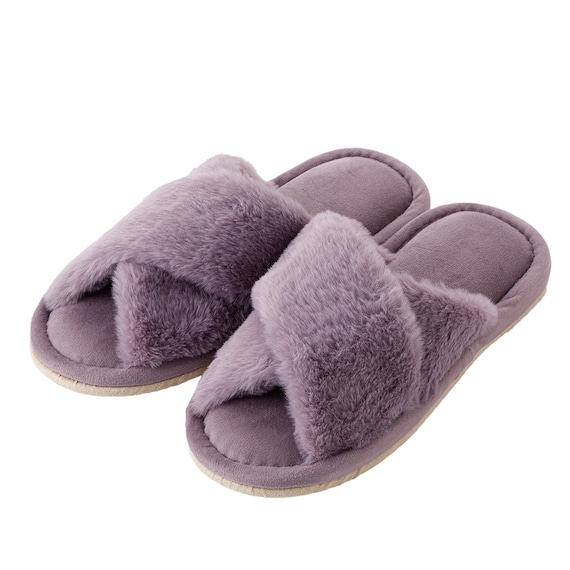 スリッパ(ファークロス cSRn03 パープル M) 1枚目画像