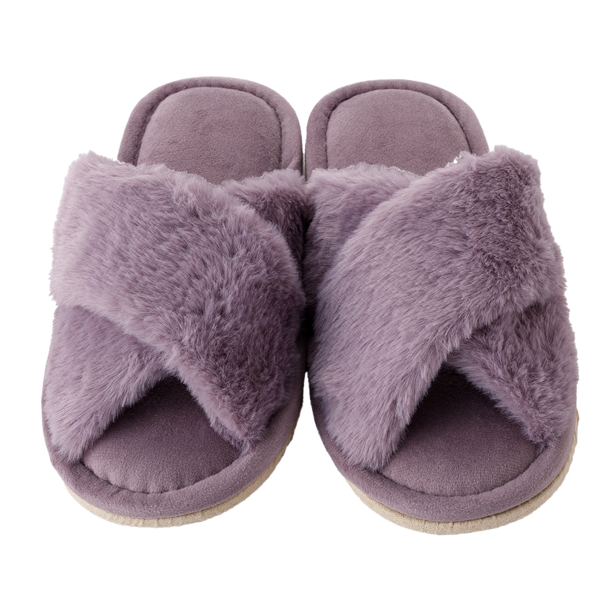 次の日ケロリ　スリッパ　2点 スリッパ(ファークロス cSRn03 パープル M) | ニトリネット【公式