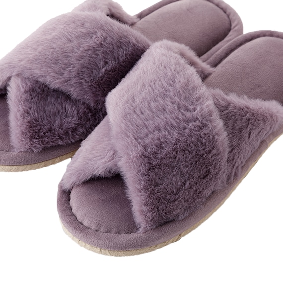 スリッパ(ファークロス cSRn03 パープル M) 4枚目画像