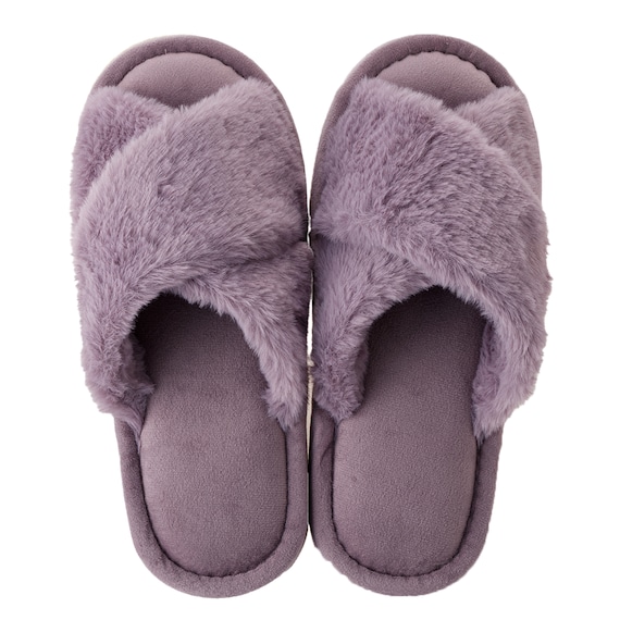 スリッパ(ファークロス cSRn03 パープル M) 7枚目画像