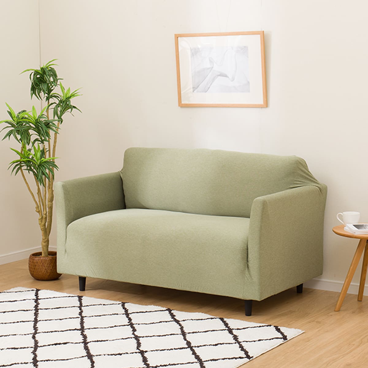 肘付ストレッチソファカバー(SC-A02RT 2P GR) | ニトリネット【公式