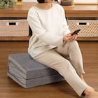 4つ折りフロアクッション(NクールWSP2501GY) 3枚目画像