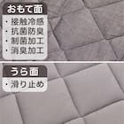 洗える ラージフロアクッション(NクールWSP2501GY) 8枚目画像