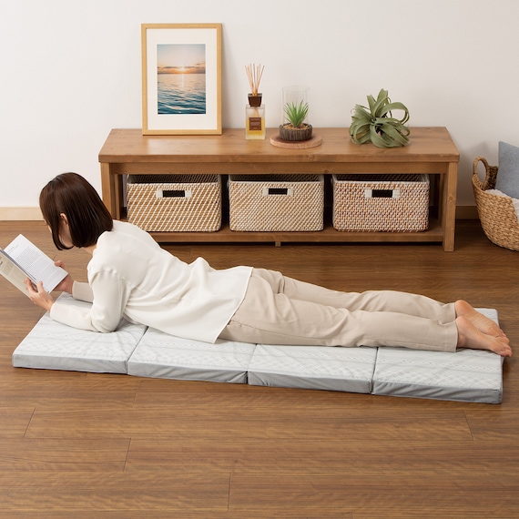 4つ折りフロアクッション(NクールGI2501GY) 2枚目画像