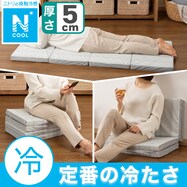 4つ折りフロアクッション(NクールGI2501GY)