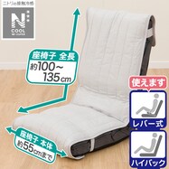 座椅子パッド(NクールWSP NCW2508 LGY)