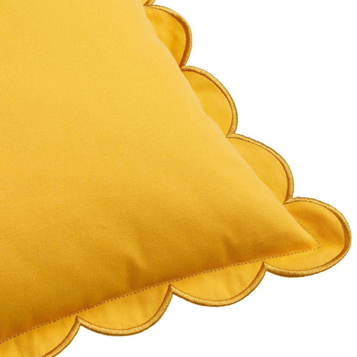 クッションカバー(スカラップ イエロー gSChm1) | ニトリネット【公式