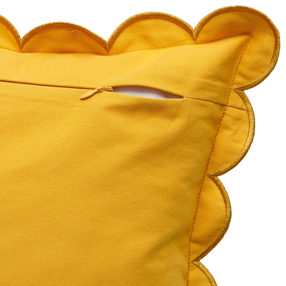 クッションカバー(スカラップ イエロー gSChm1) | ニトリネット【公式