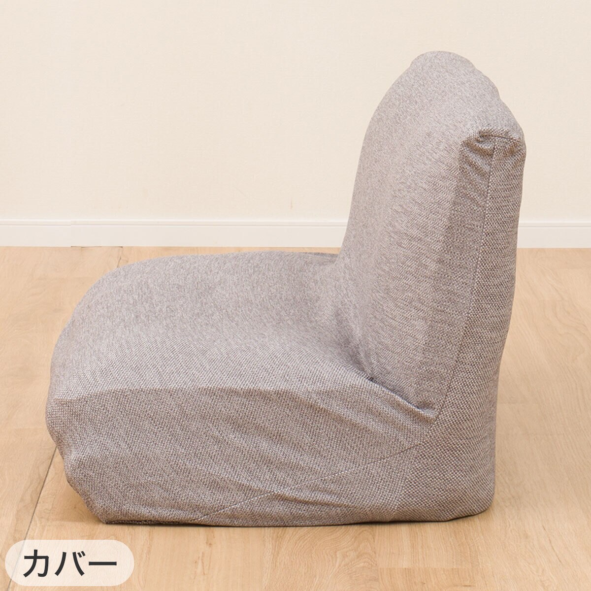 2点セット】コンパクトソファ ツバサ3 BK+ストレッチカバー(SC