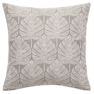 クッションカバー(リーフ グレー gSChq7)