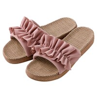 【デコホーム商品】サンダル Mサイズ(厚底フリルローズ ngSDx06 M)