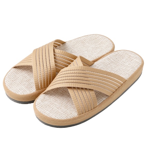 スリッパ Lサイズ(コンフォートクロス ベージュ gSRx3 L) 1枚目画像