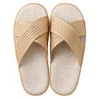 スリッパ Lサイズ(コンフォートクロス ベージュ gSRx3 L) 2枚目画像