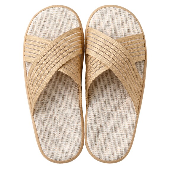 スリッパ Lサイズ(コンフォートクロス ベージュ gSRx3 L) 2枚目画像