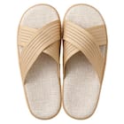 スリッパ Lサイズ(コンフォートクロス ベージュ gSRx3 L) 2枚目画像