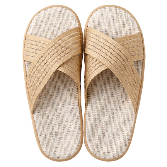 スリッパ Lサイズ(コンフォートクロス ベージュ gSRx3 L) 2枚目画像