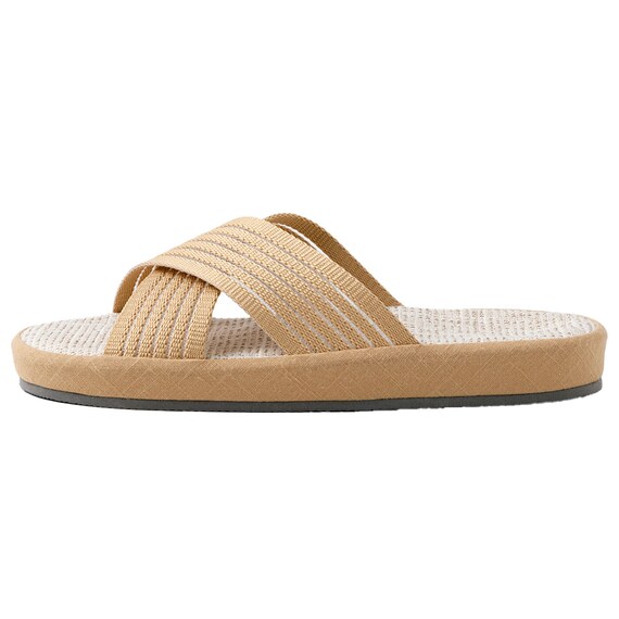 スリッパ Lサイズ(コンフォートクロス ベージュ gSRx3 L) 4枚目画像