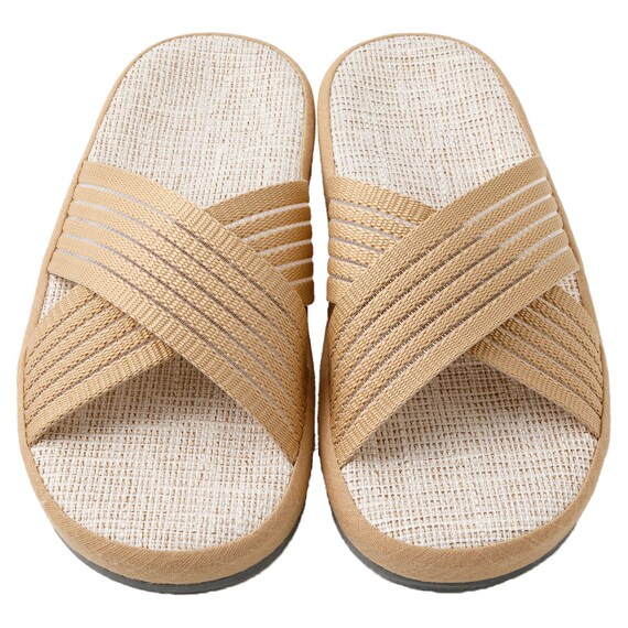 スリッパ Lサイズ(コンフォートクロス ベージュ gSRx3 L) 5枚目画像