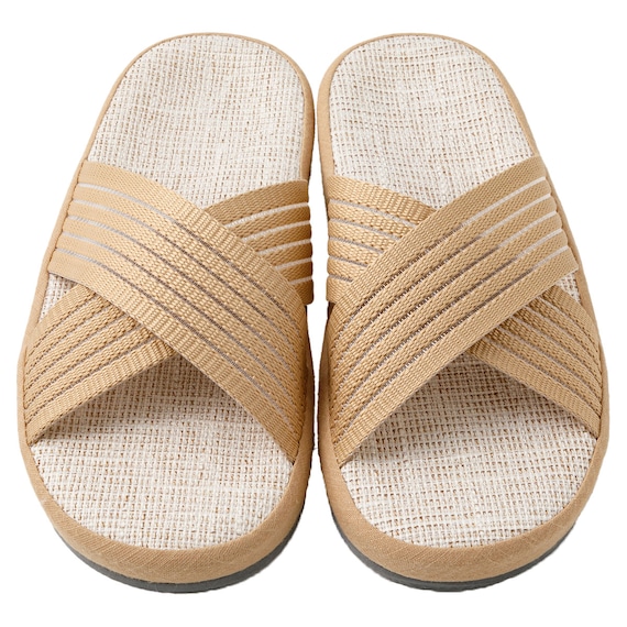 スリッパ Lサイズ(コンフォートクロス ベージュ gSRx3 L) 5枚目画像