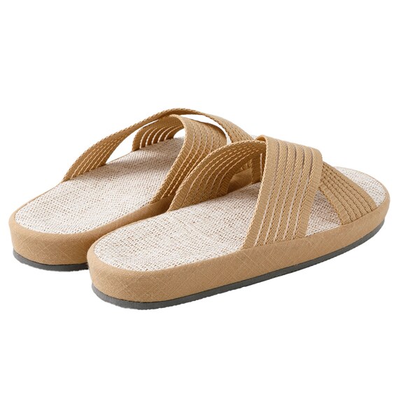 スリッパ Lサイズ(コンフォートクロス ベージュ gSRx3 L) 6枚目画像