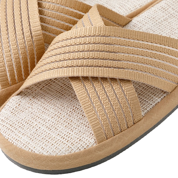 スリッパ Lサイズ(コンフォートクロス ベージュ gSRx3 L) 7枚目画像