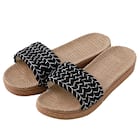 サンダル Mサイズ(厚底ロープ ブラック gSDx2 M) 1枚目画像