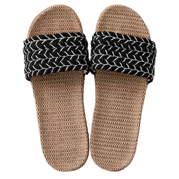 サンダル Mサイズ(厚底ロープ ブラック gSDx2 M) 2枚目画像