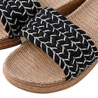 サンダル Mサイズ(厚底ロープ ブラック gSDx2 M) 5枚目画像