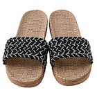 サンダル Mサイズ(厚底ロープ ブラック gSDx2 M) 6枚目画像