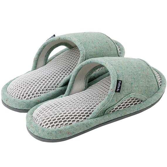 スリッパ Lサイズ(ドビーMS グリーン ngSR12) 6枚目画像