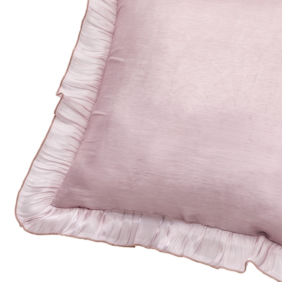 クッションカバー(フリル パープル NG04) 3枚目画像