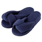 スリッパ Mサイズ(パイル ネイビー ngSRm04 M) 1枚目画像