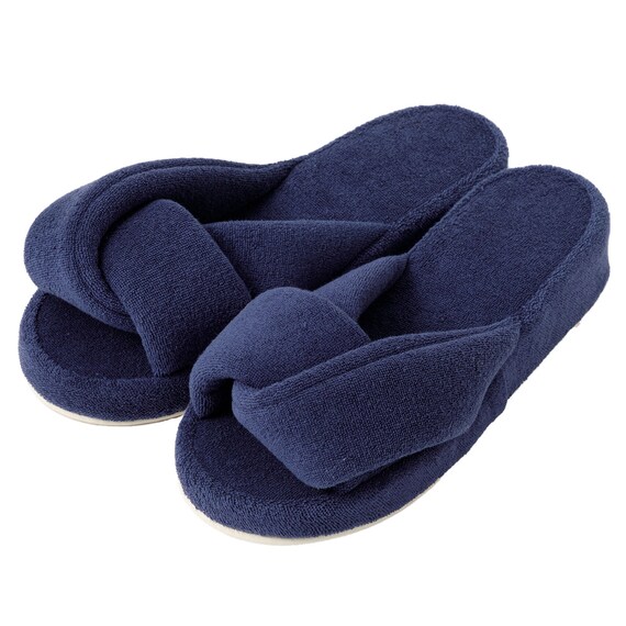 スリッパ Mサイズ(パイル ネイビー ngSRm04 M) 1枚目画像