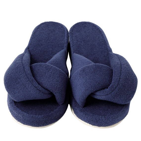 スリッパ Mサイズ(パイル ネイビー ngSRm04 M) 5枚目画像