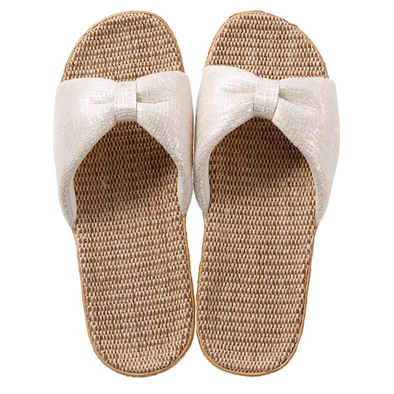 サンダル Mサイズ(リボン アイボリー ngSDn07 M) 2枚目画像