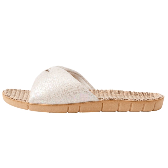 サンダル Mサイズ(リボン アイボリー ngSDn07 M) 4枚目画像