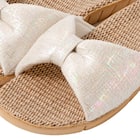 サンダル Mサイズ(リボン アイボリー ngSDn07 M) 5枚目画像