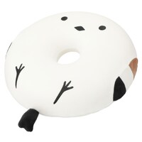 低反発円座クッション(シマエナガ アイボリー)